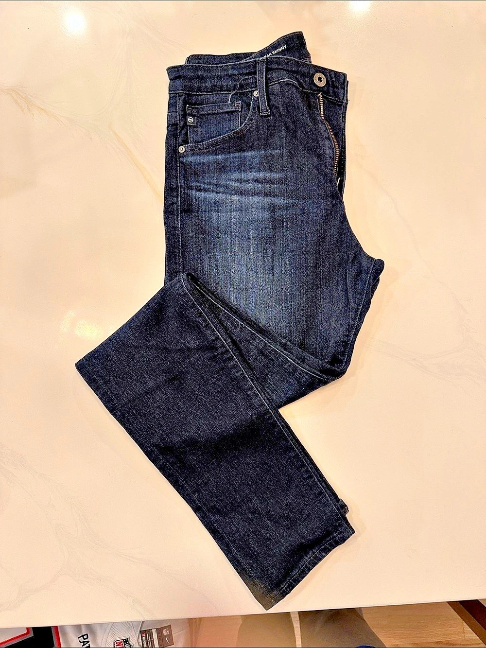 AG Farrah Skinny Jeans Set Blue & White Waist 29R